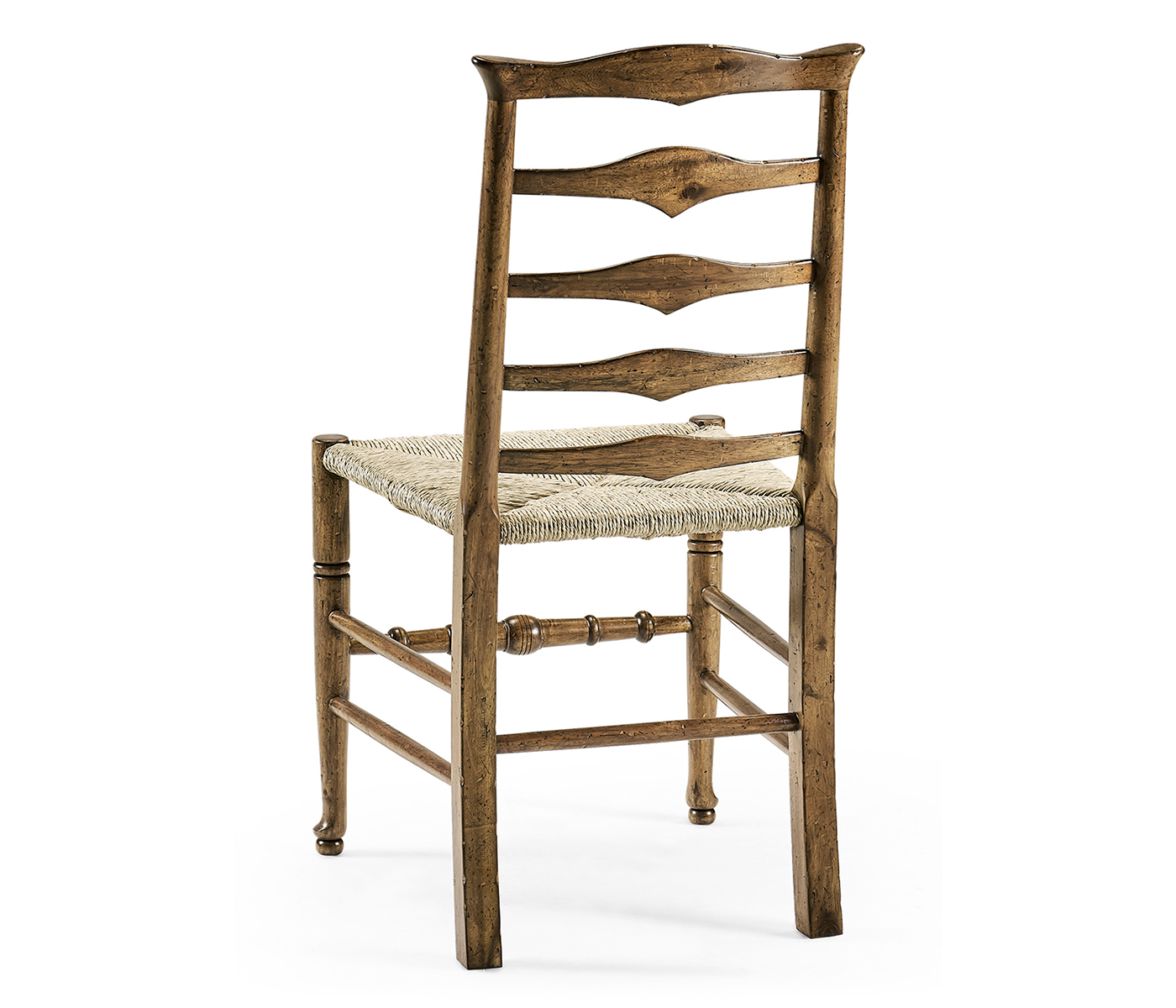 Casual Triangular Ladderback Side Chair