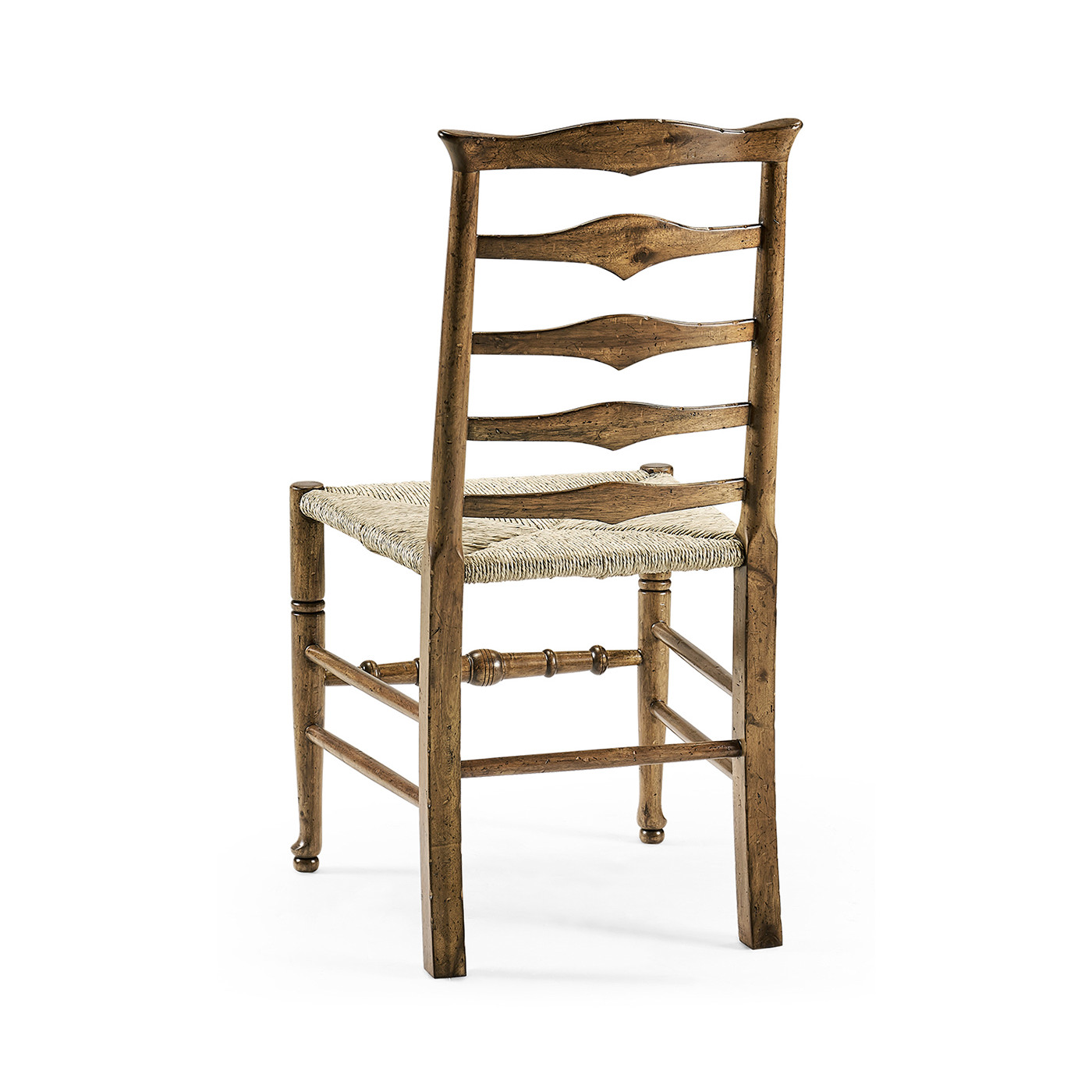 Casual Triangular Ladderback Side Chair