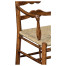 Ladder Back Country Arm Chair with Rushed Seat