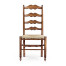 Ladder Back Country Side Chair with Rushed Seat