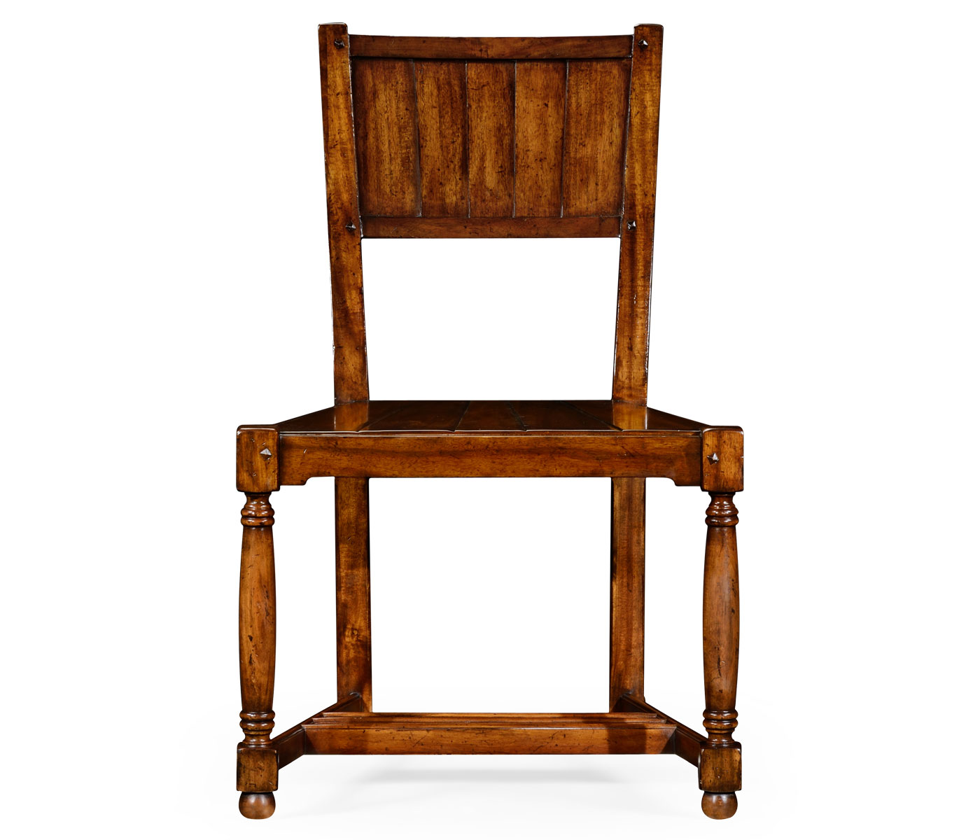 Planked walnut chair (Side)