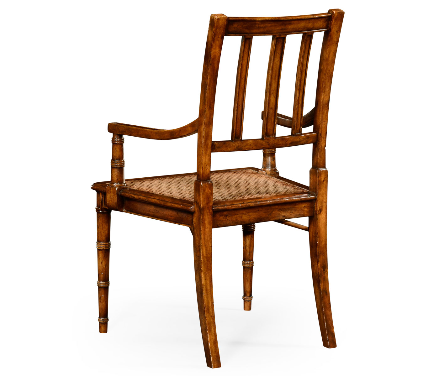 Late regency style caned chair (Arm)