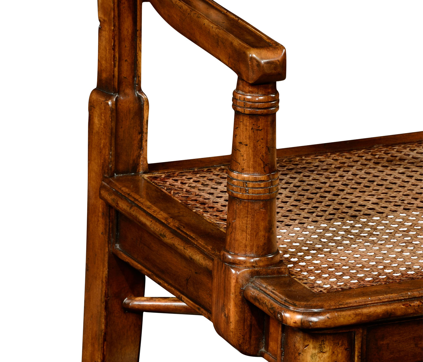 Late regency style caned chair (Arm)