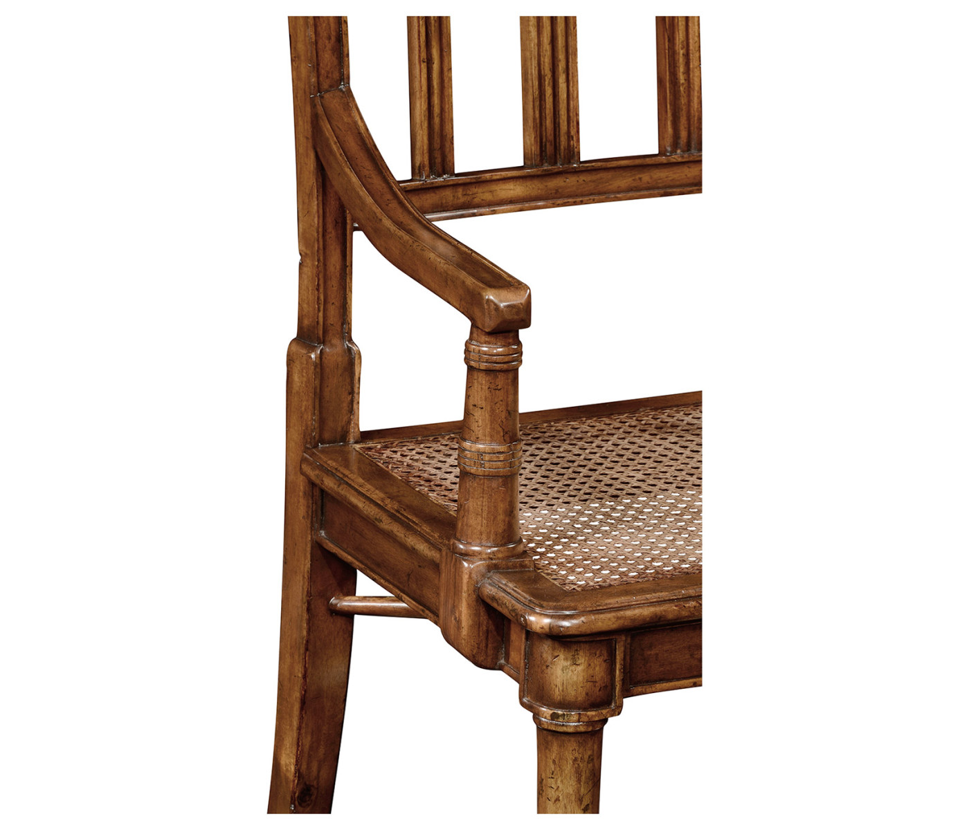 Late regency style caned chair (Arm)