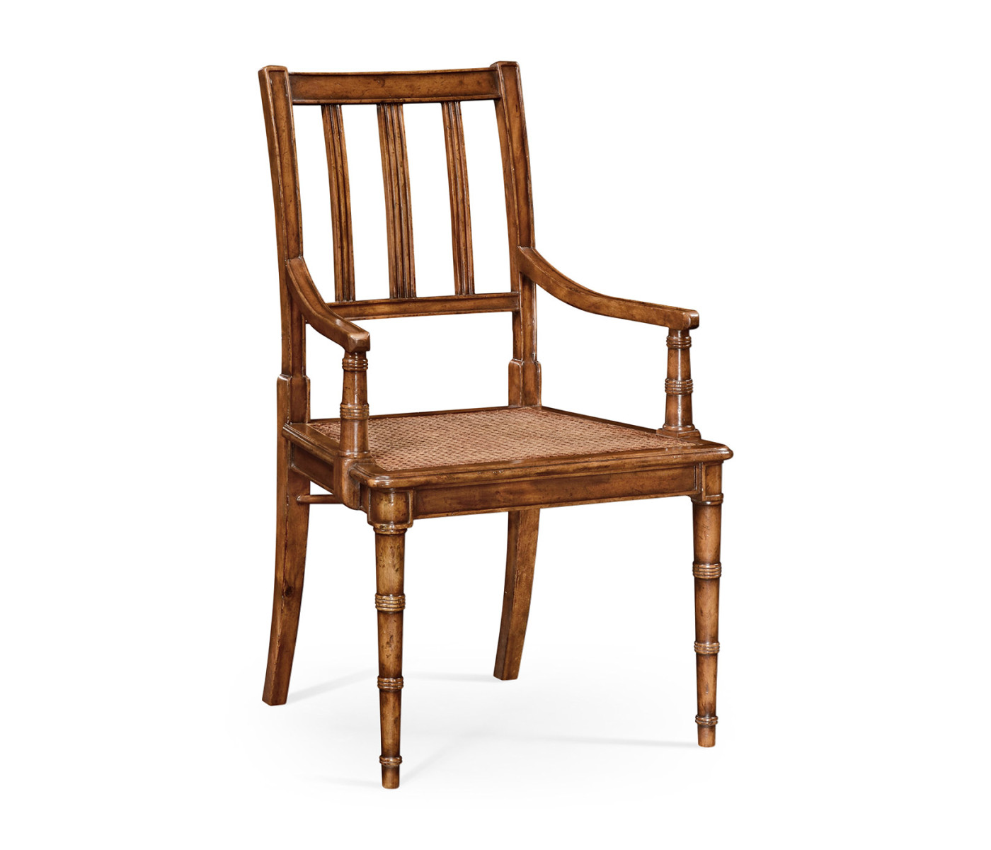 Late regency style caned chair (Arm)