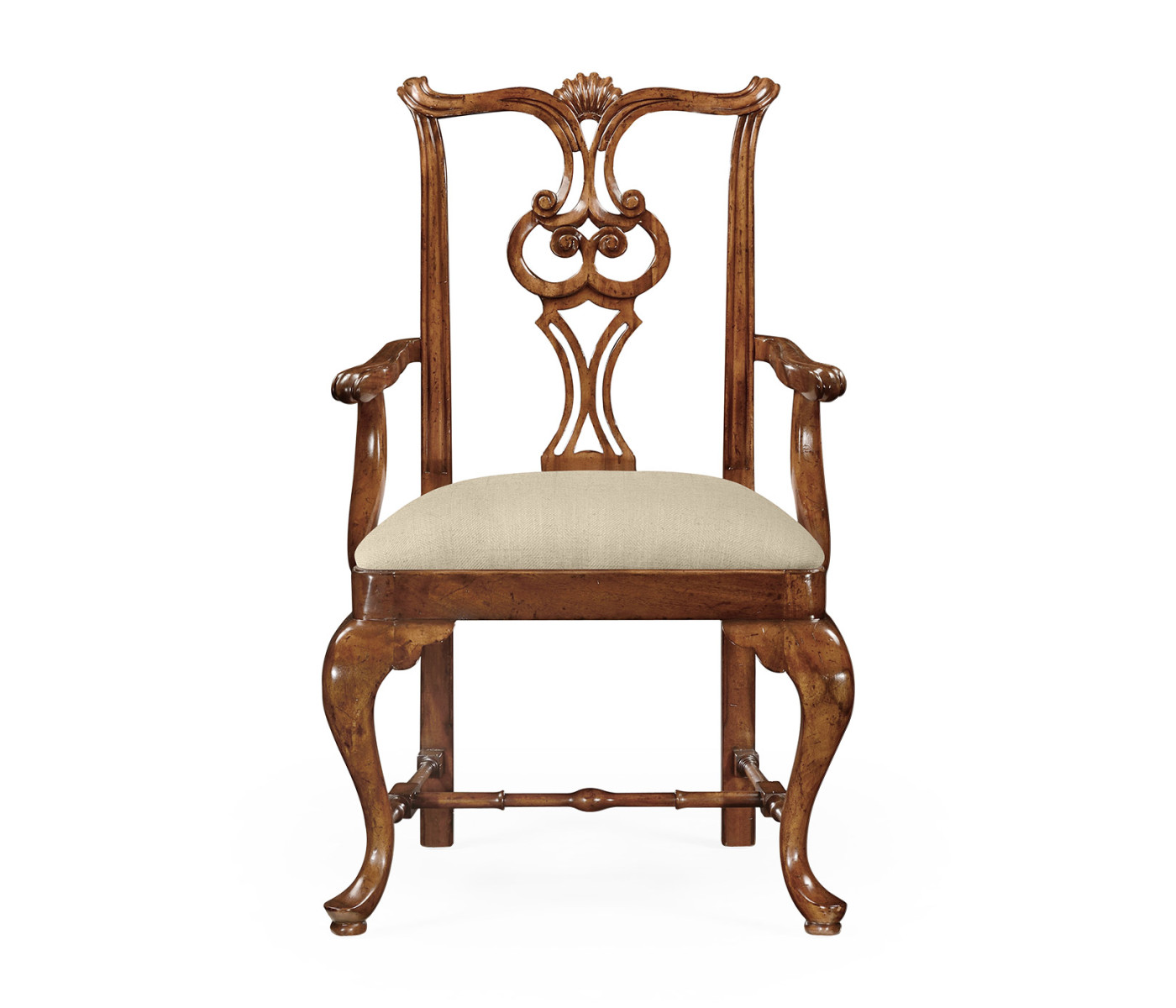 Pierced Back Arm Chair