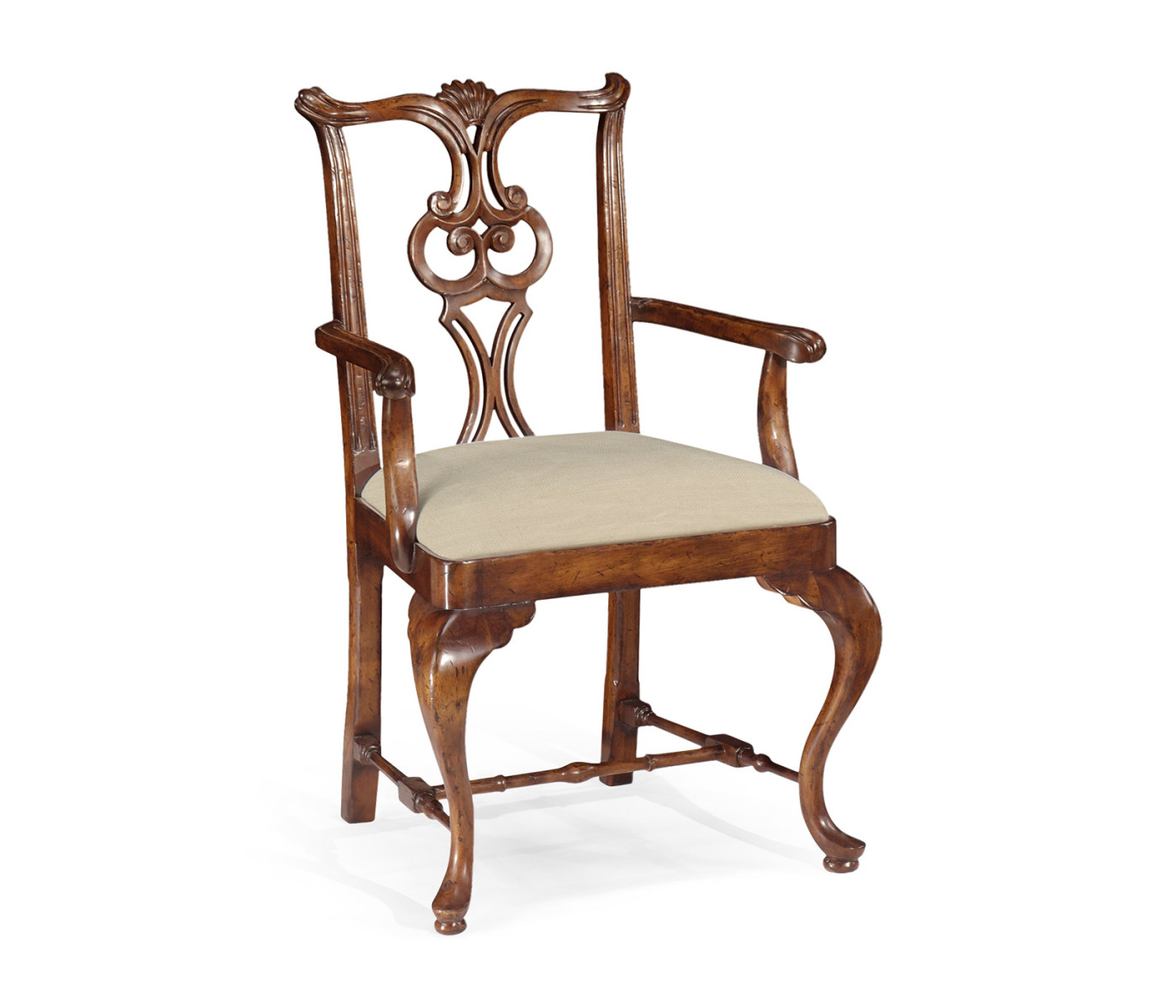 Pierced Back Arm Chair
