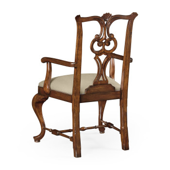 Pierced Back Arm Chair