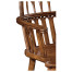 Gothic Windsor Walnut Arm Chair