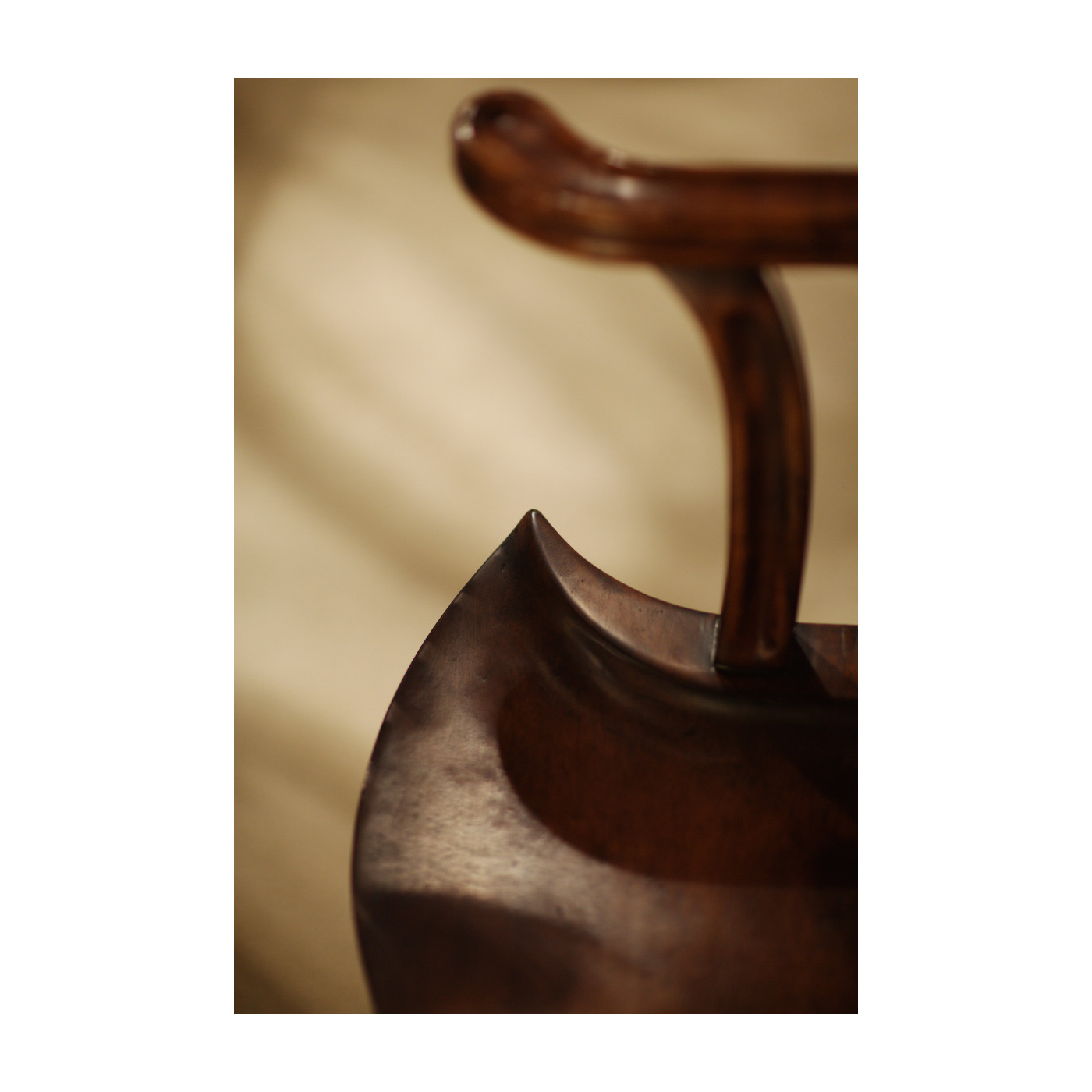 Gothic Windsor Walnut Arm Chair