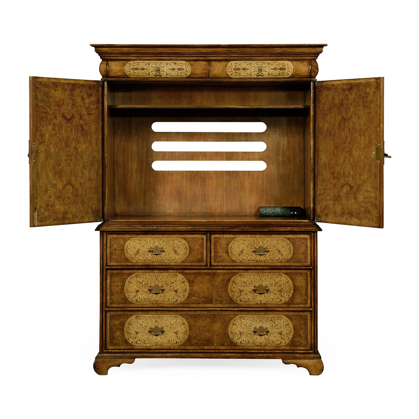 Walnut & Seaweed TV Cabinet