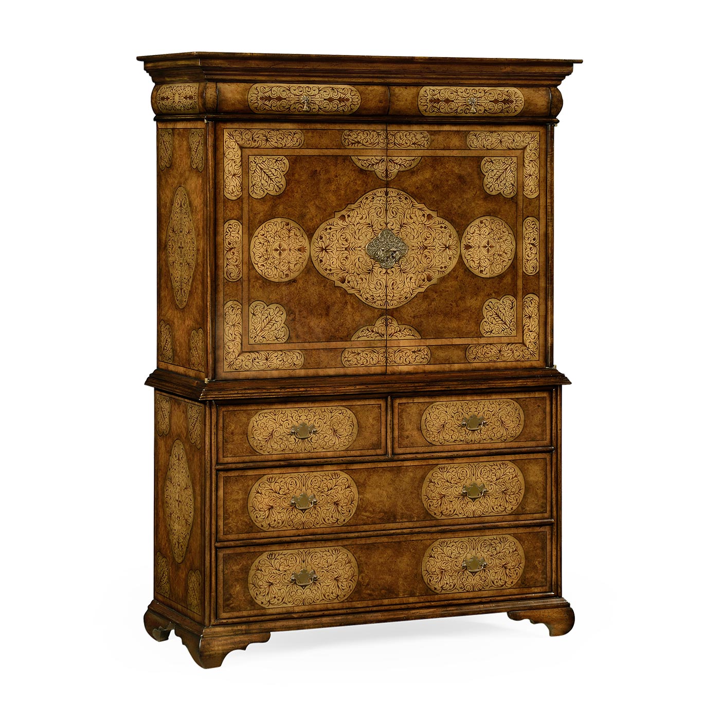 Walnut & Seaweed TV Cabinet