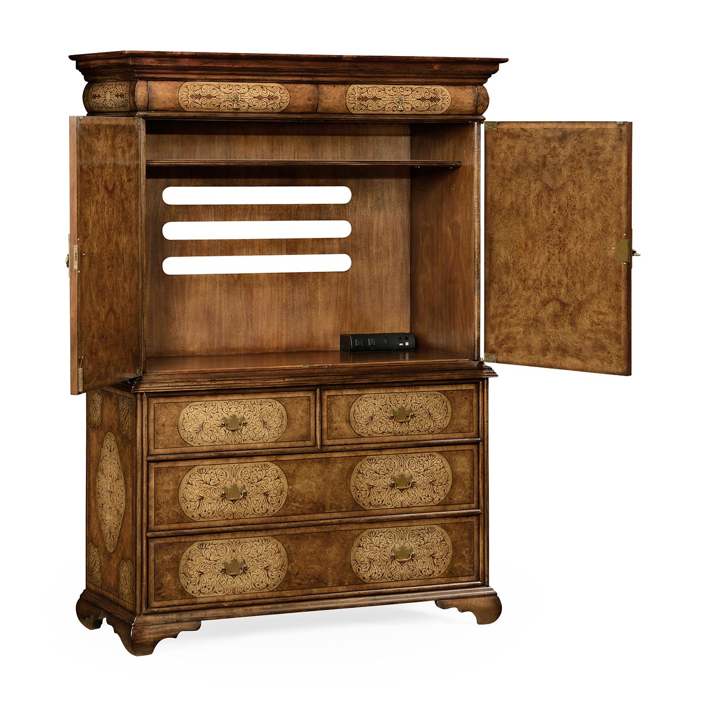 Walnut & Seaweed TV Cabinet