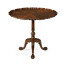 Mahogany Piecrust Side Table (33