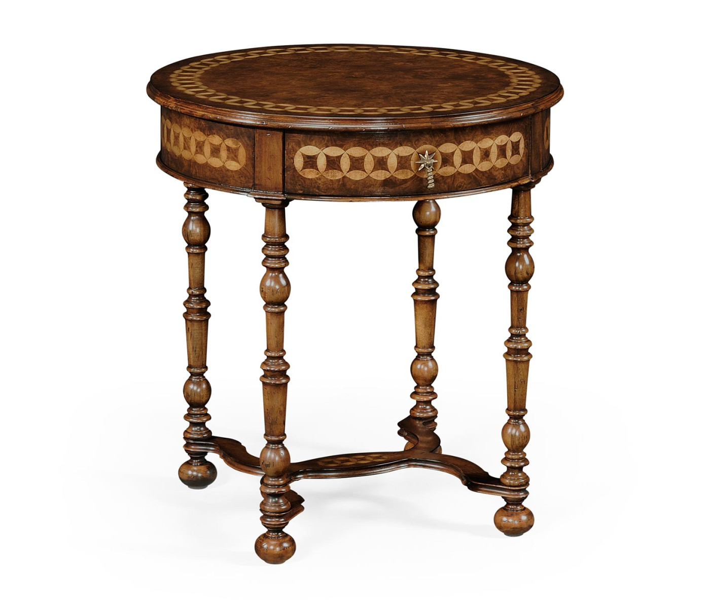 Rope twist round side table