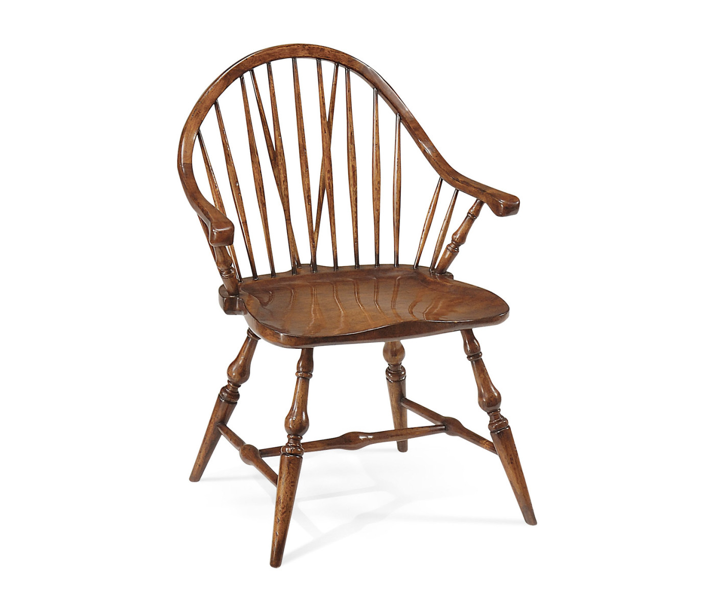Small walnut windsor chair (Arm)