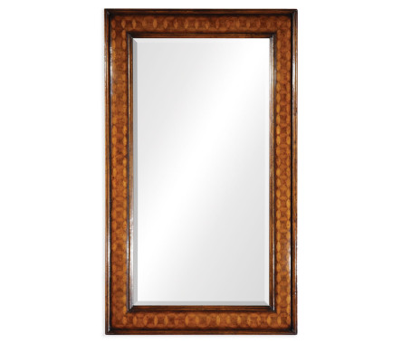 Circular Inlay Rectangular Mirror