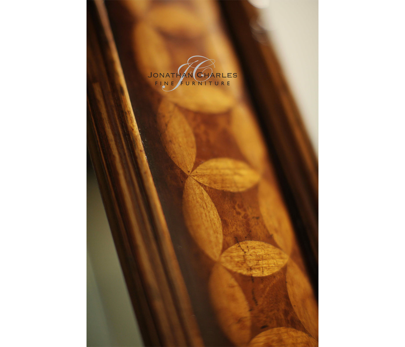 Circular Inlay Rectangular Mirror
