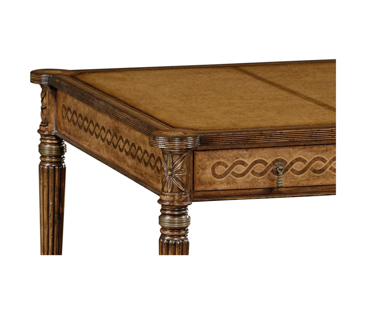 Rope twist writing table