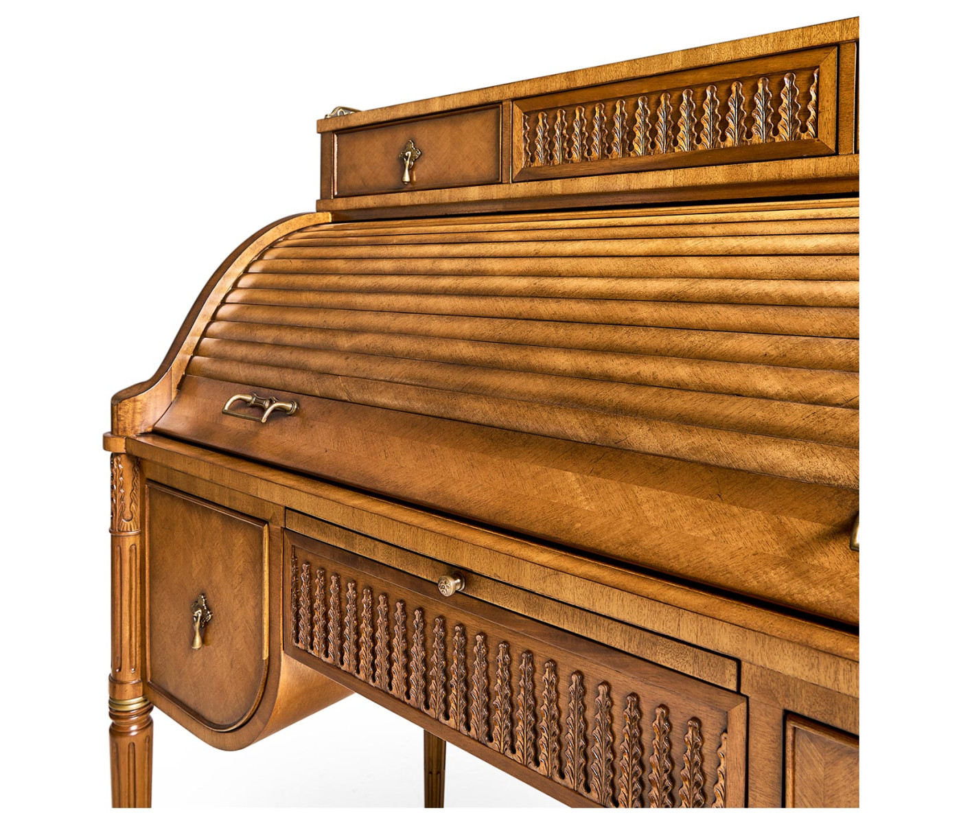 Satinwood Roll Top Desk