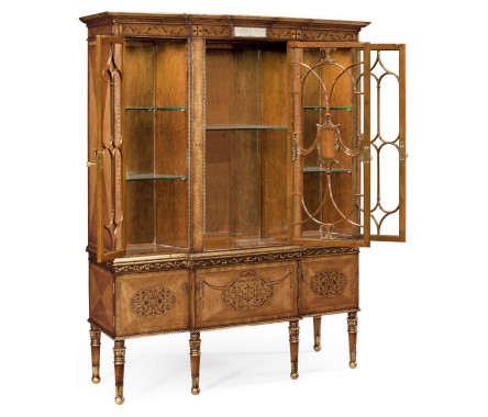 Satinwood Display Cabinet