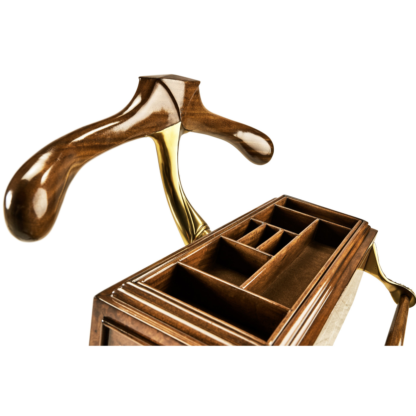 Burl & Mother of Pearl Valet Stand