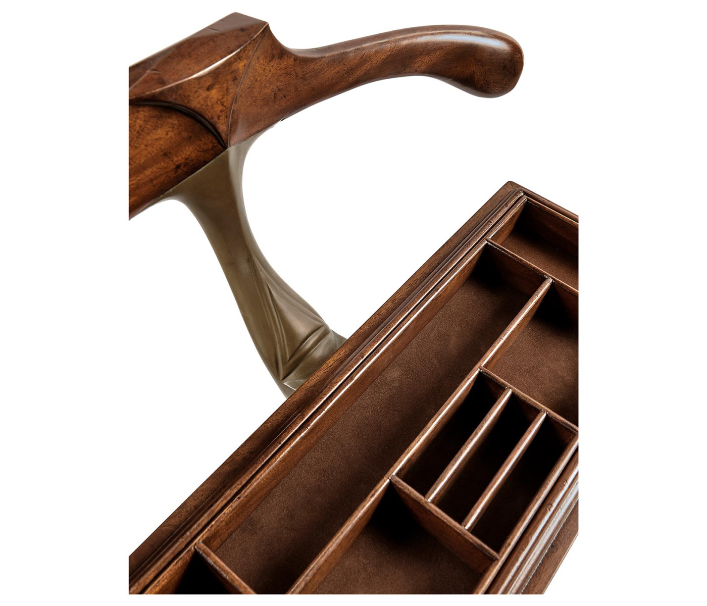 Mahogany Valet Stand with Stud Box