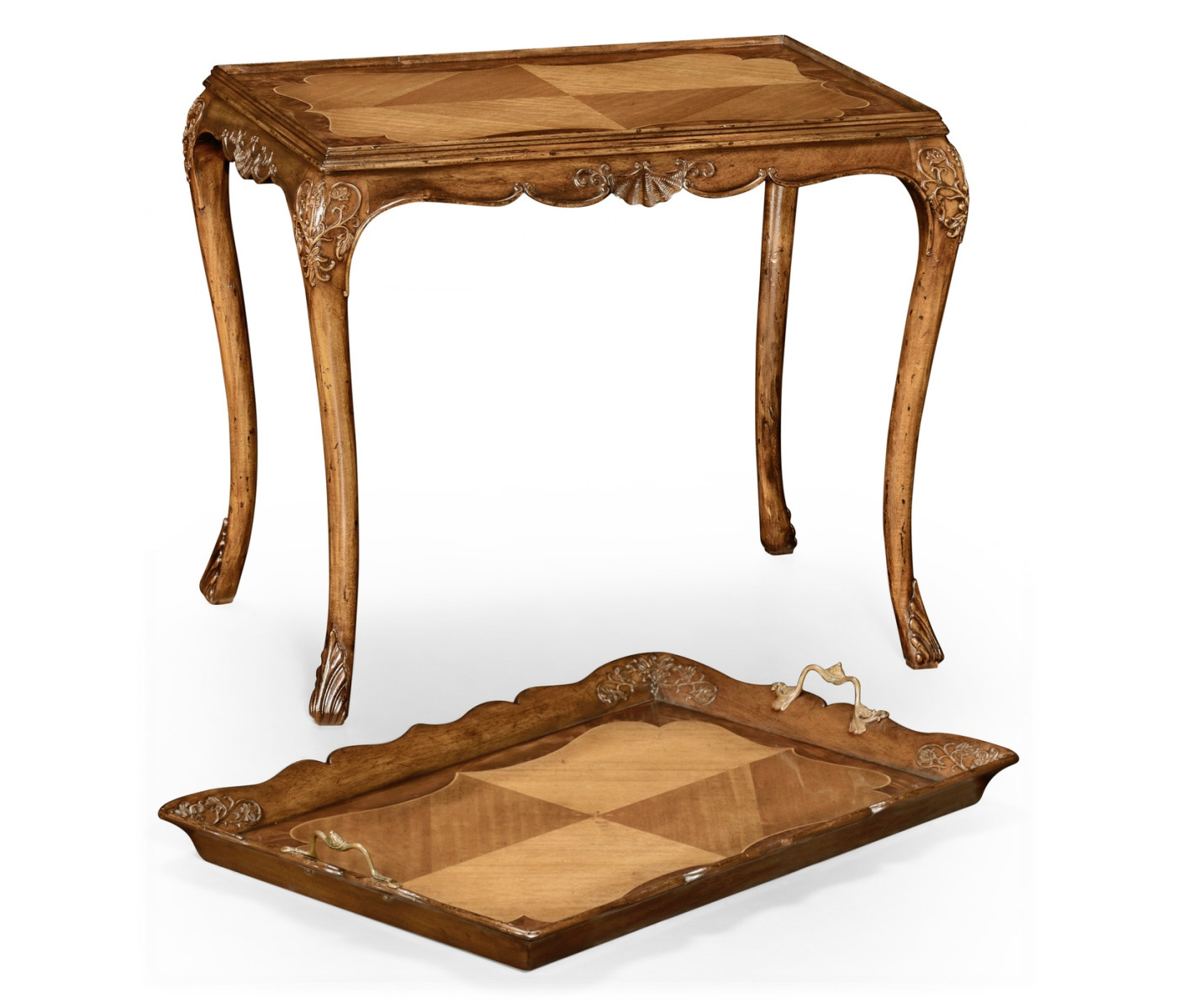Carved Satinwood Tray Table