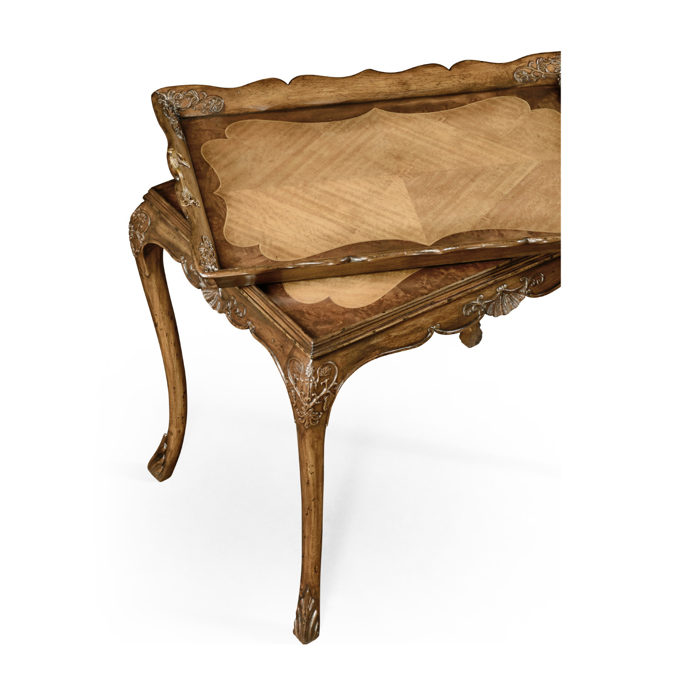 Carved Satinwood Tray Table