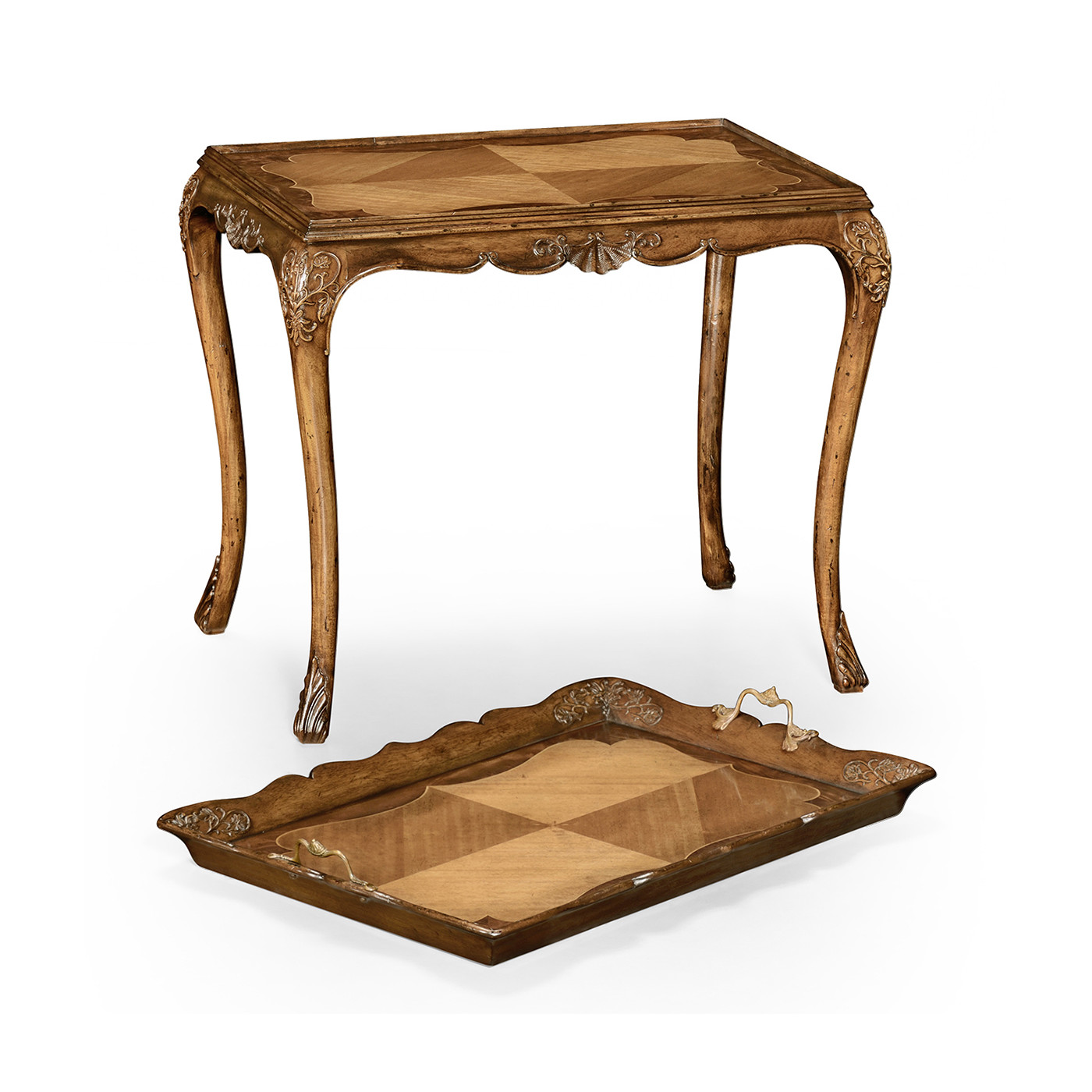 Carved Satinwood Tray Table