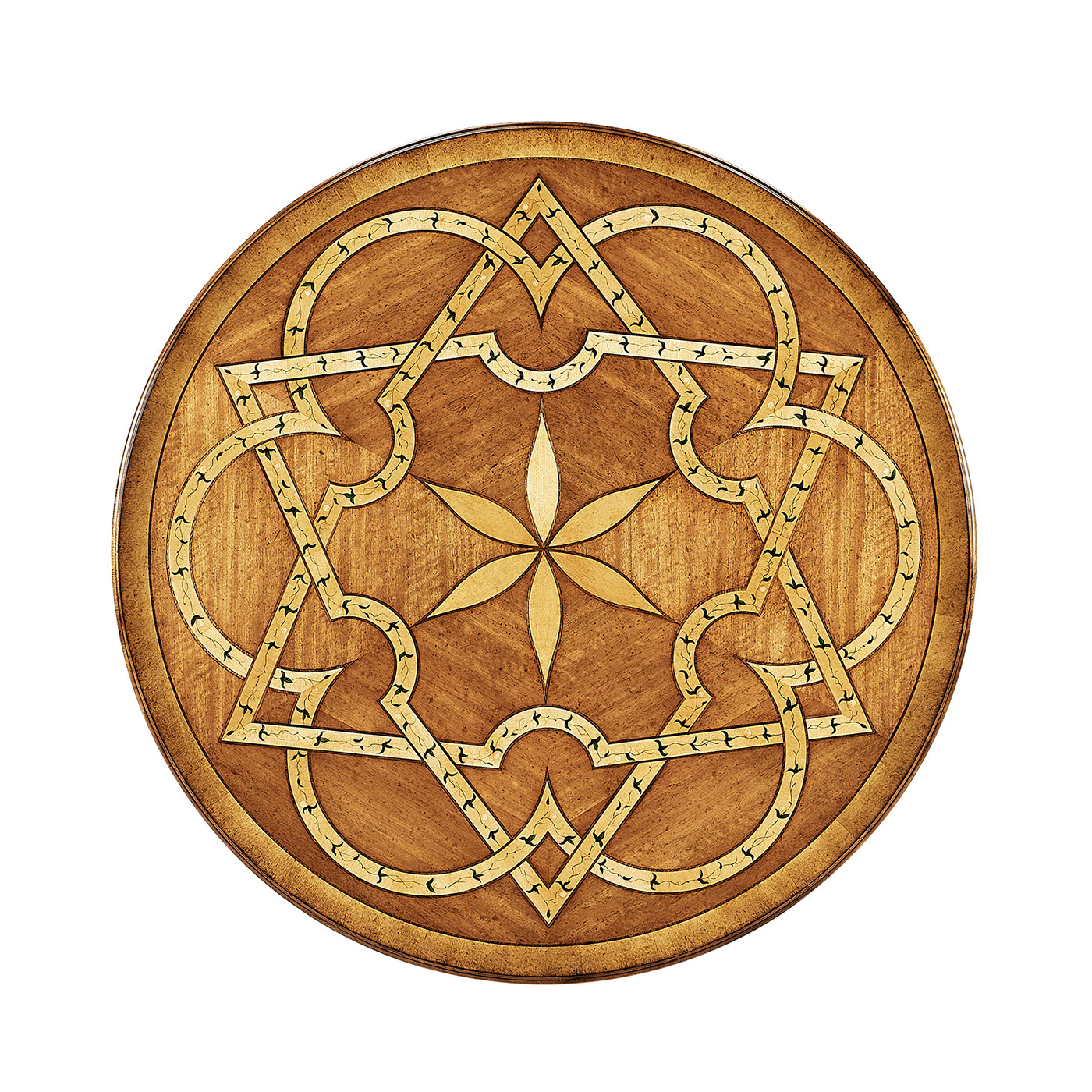 Satinwood & Marquetry round coffee table