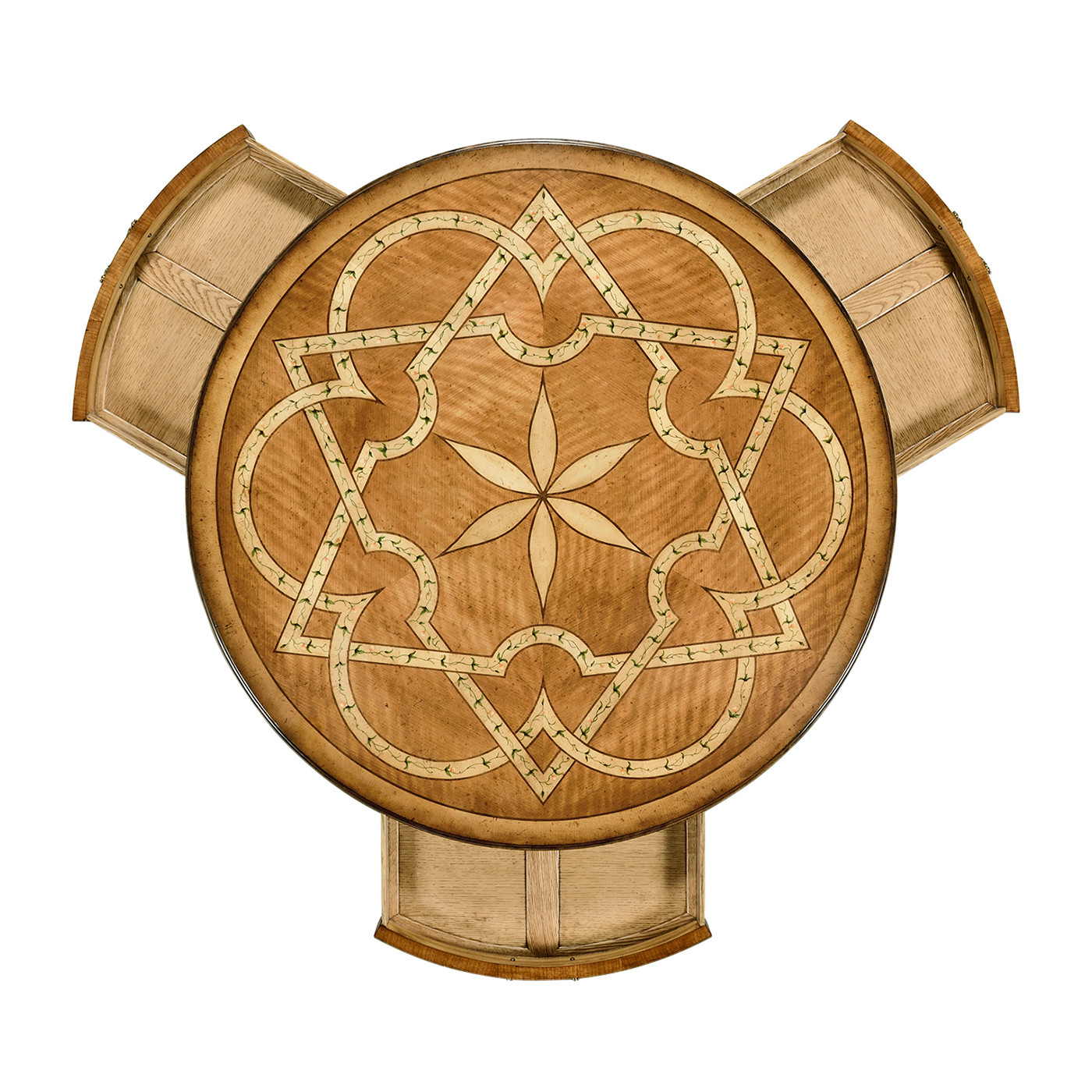 Satinwood & Marquetry round coffee table