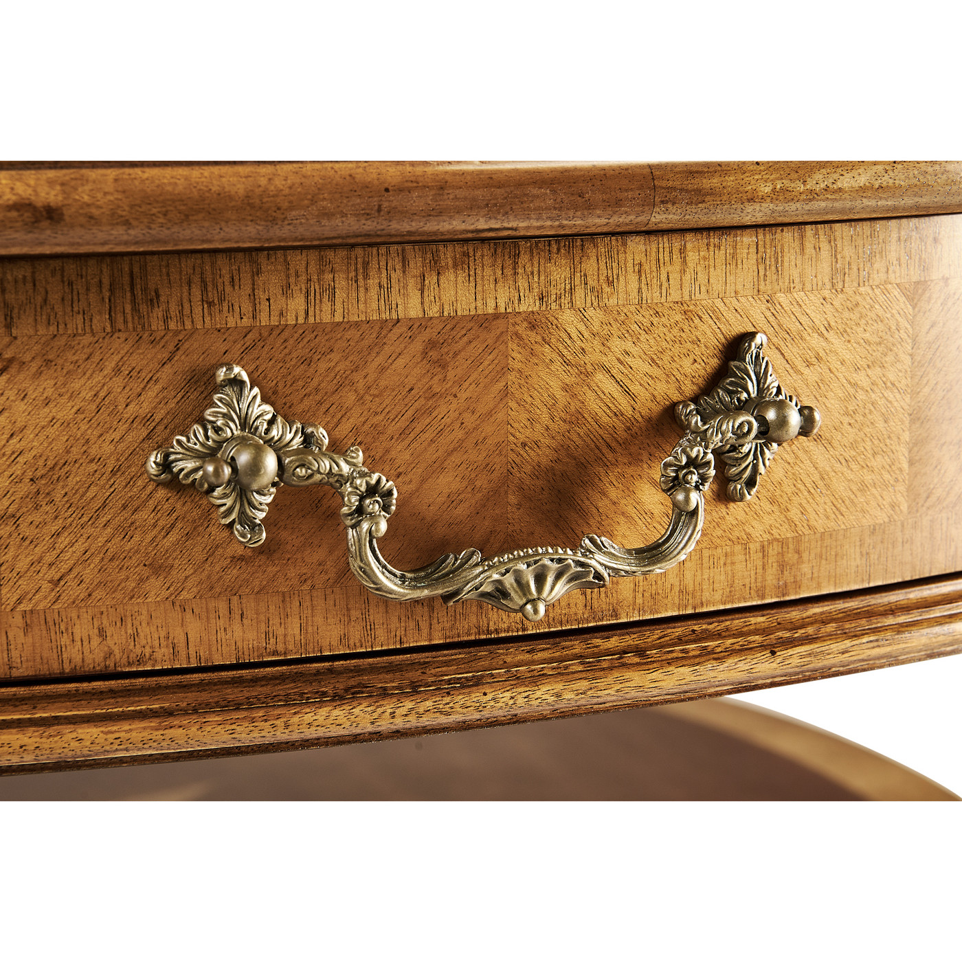 Satinwood & Marquetry round coffee table