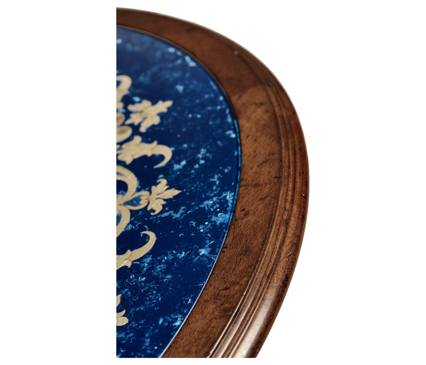 Lapis Blue Églomisé Side Table