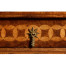 Rope twist walnut square side table (small)