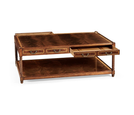 Rectangular Regency Style Mahogany Coffee Table