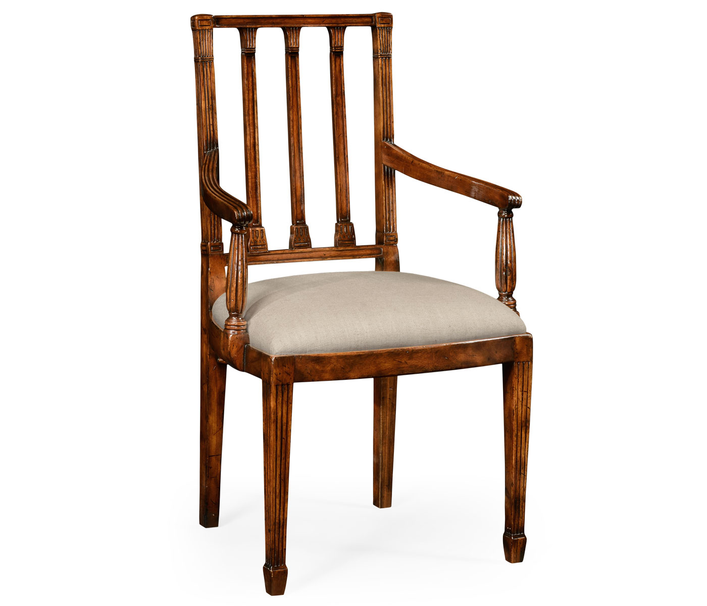 Dining chair with column back (Arm)