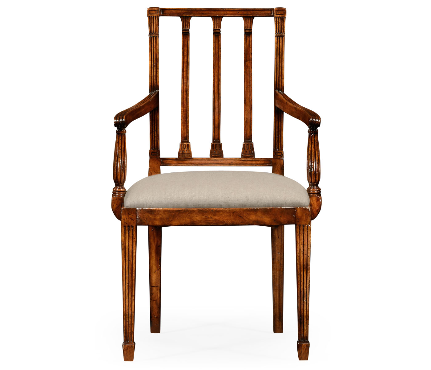 Dining chair with column back (Arm)