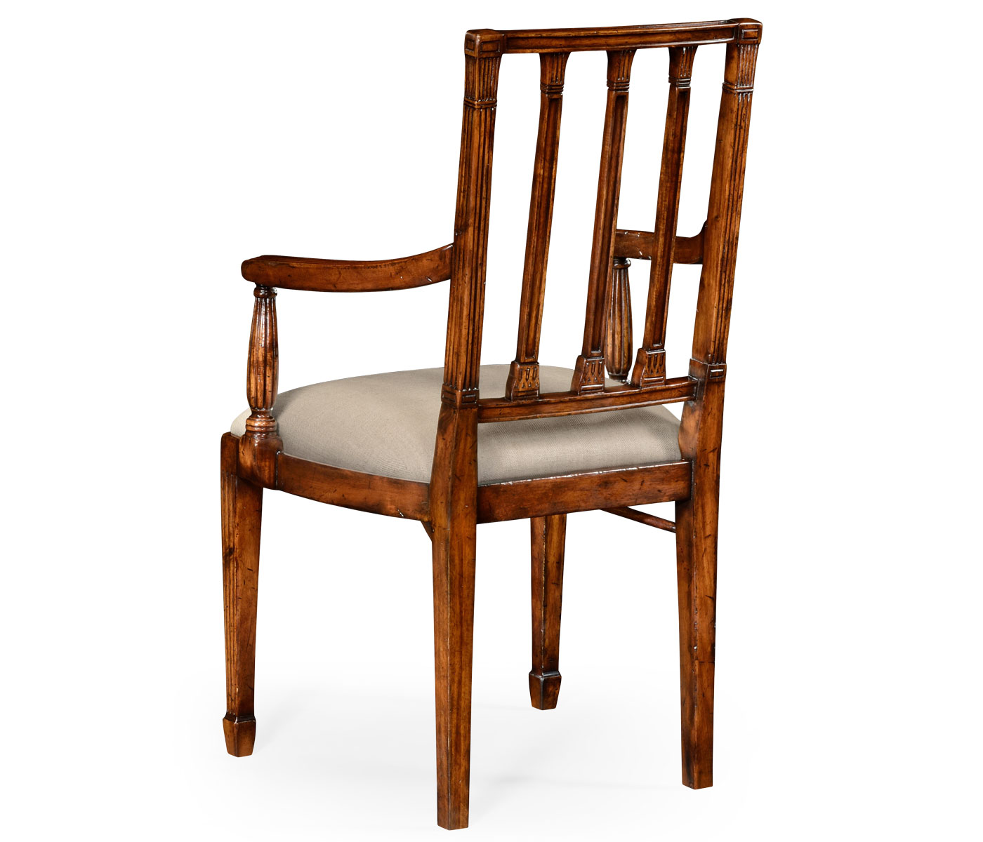 Dining chair with column back (Arm)