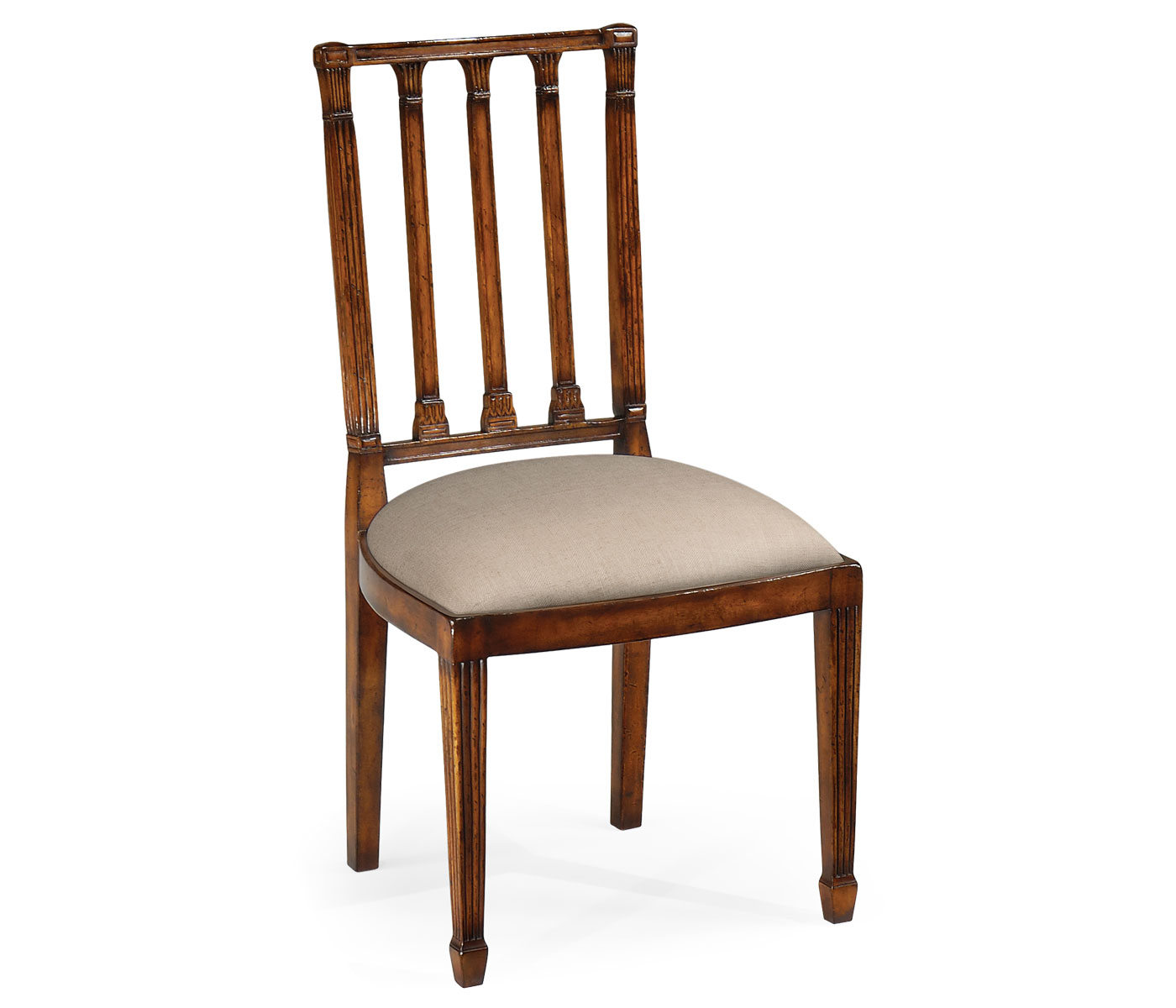 Dining chair with column back (Side)
