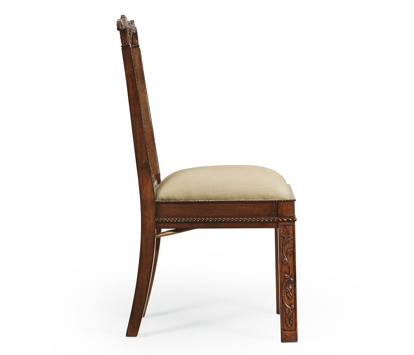 Chippendale Rococo Quatrefoil Side Chair