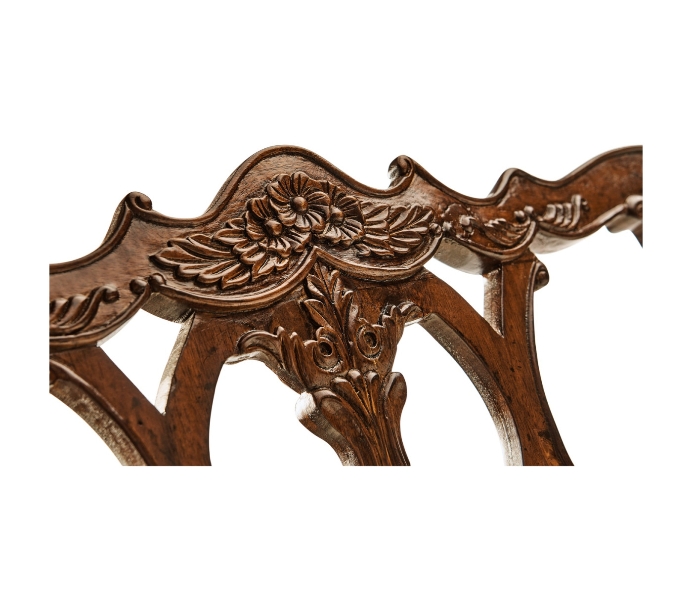 Chippendale Rococo Quatrefoil Side Chair