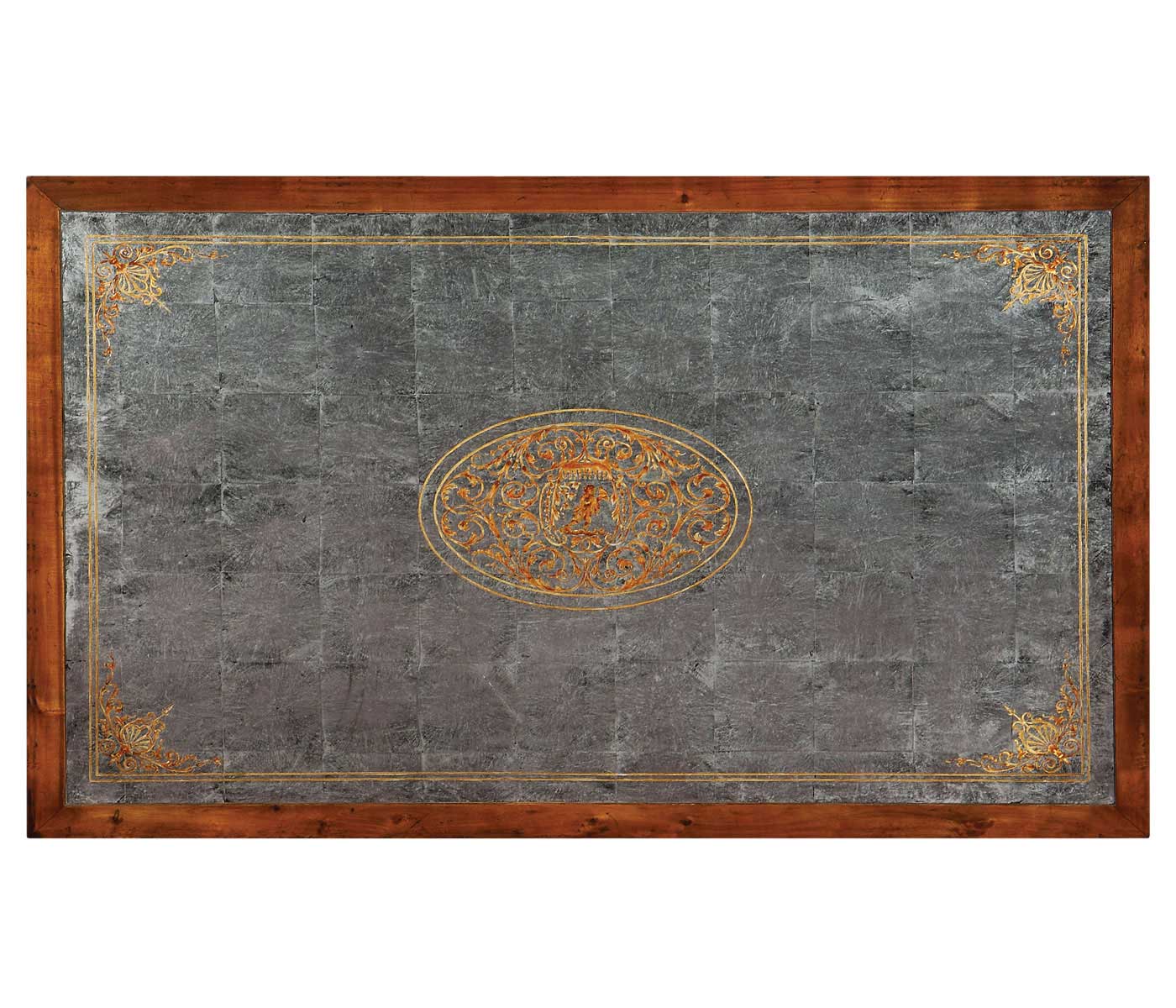 Cabriole leg églomisé coffee table