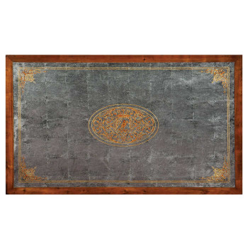 Cabriole leg églomisé coffee table