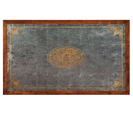 Cabriole leg églomisé coffee table