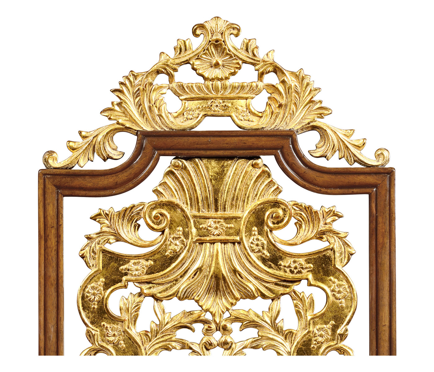 Jacobean Style Gilt Walnut Side Chair