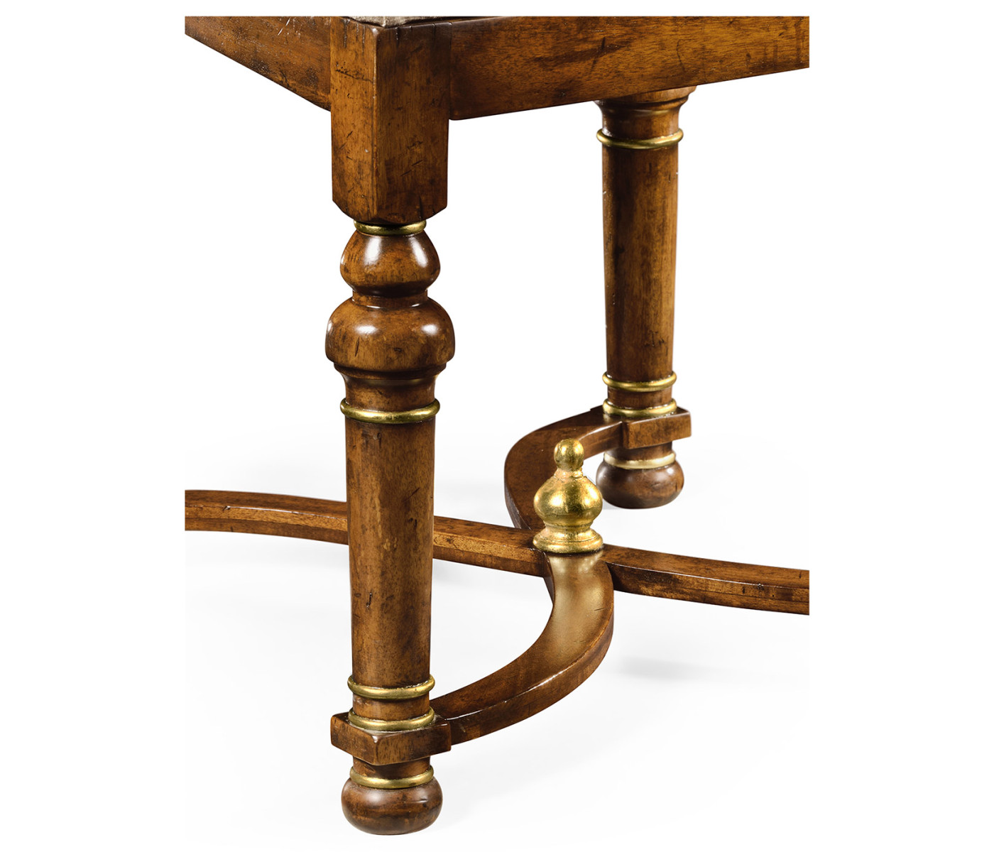 Jacobean Style Gilt Walnut Side Chair