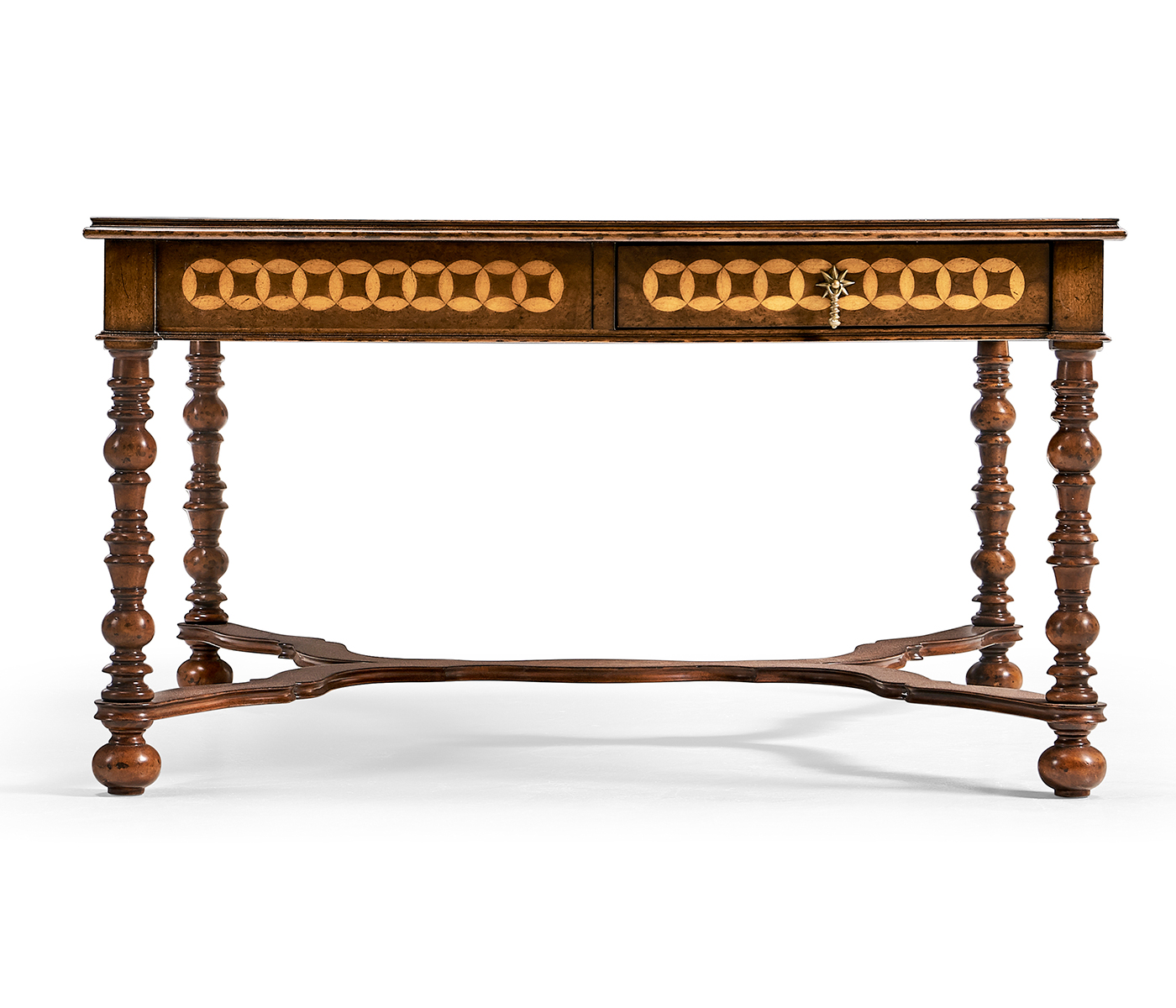 Circle inlay square coffee table Circle inlay square coffee table