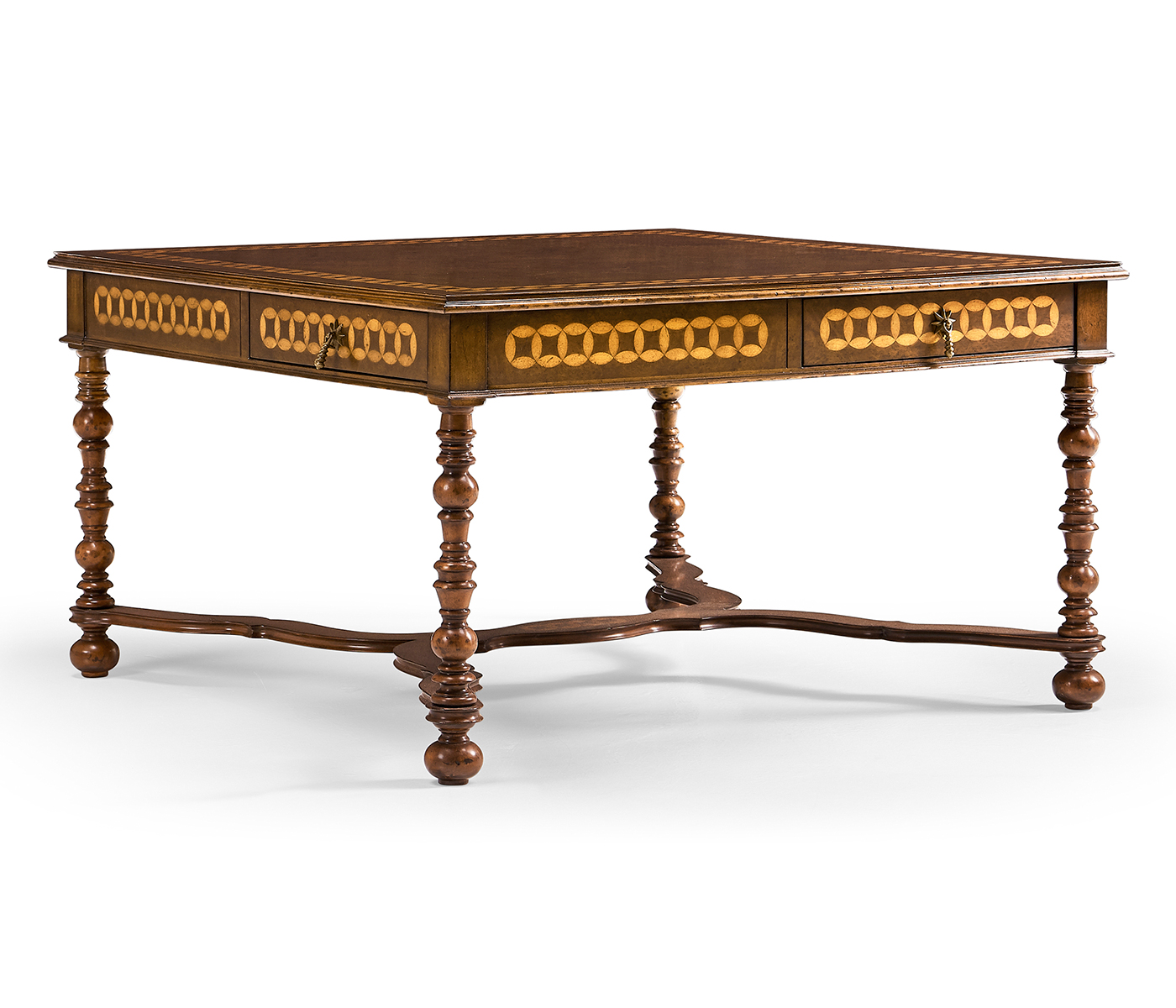 Circle inlay square coffee table Circle inlay square coffee table