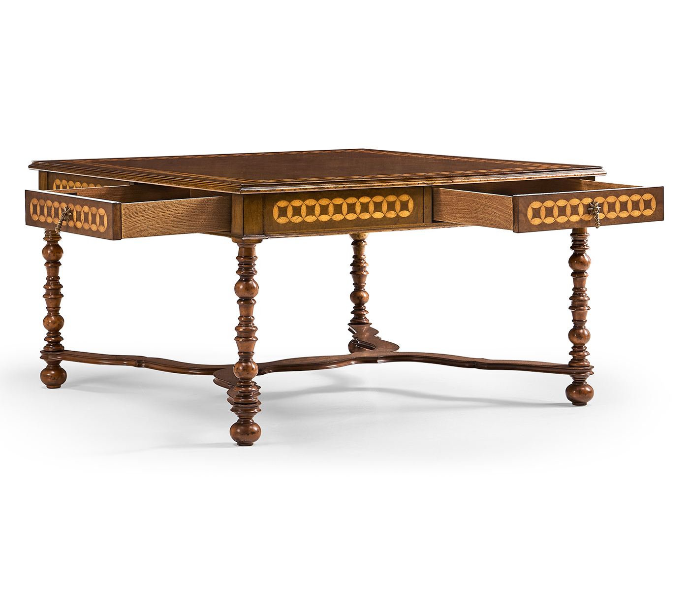 Circle inlay square coffee table Circle inlay square coffee table